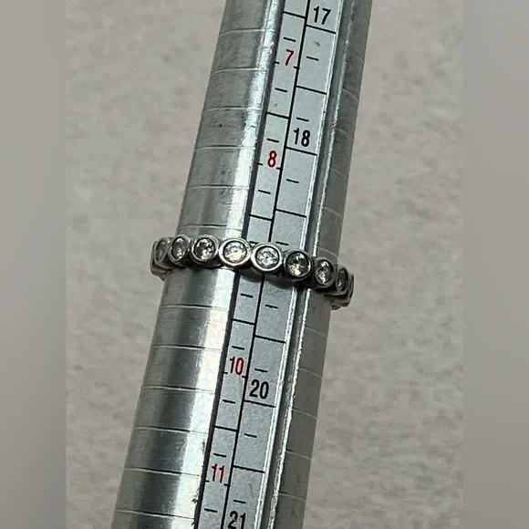 Pandora 925 Sterling Silver Alluring Brilliant Clear Cz Eternity Ring 190942CZ - Picture 7 of 7